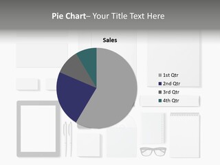 Smartphone Touchpad Stack PowerPoint Template