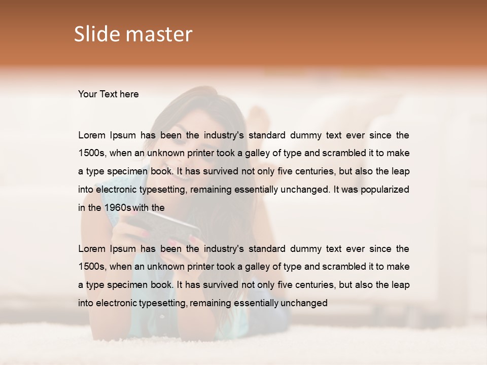 Happiness Toothy Smile Beautiful PowerPoint Template