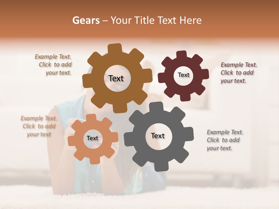 Happiness Toothy Smile Beautiful PowerPoint Template