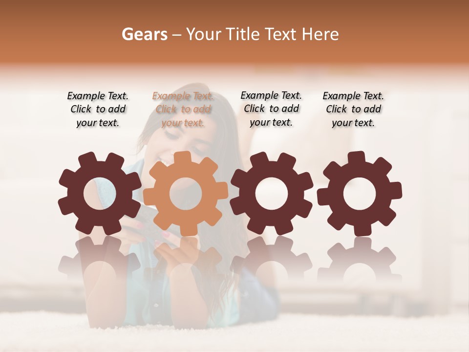 Happiness Toothy Smile Beautiful PowerPoint Template