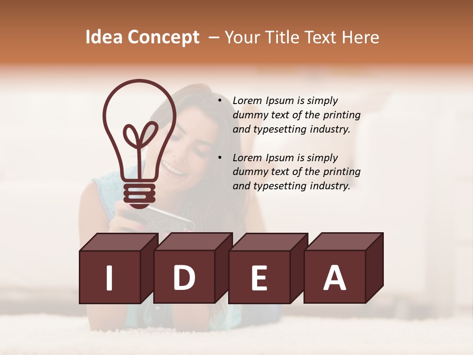 Happiness Toothy Smile Beautiful PowerPoint Template