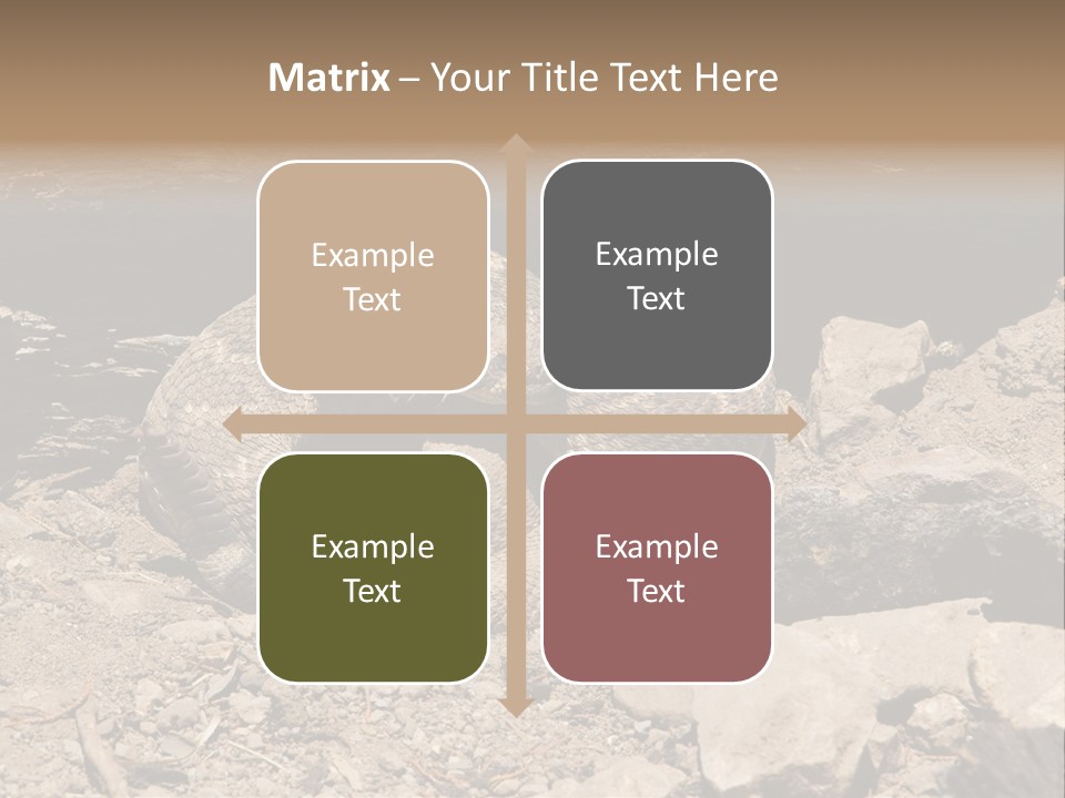 Head Serpent Viper PowerPoint Template