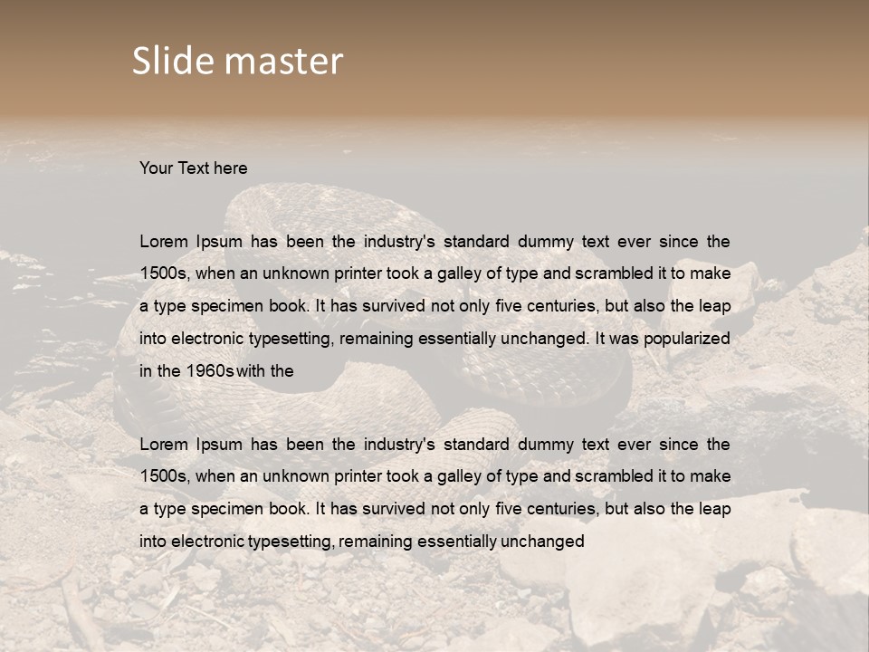 Head Serpent Viper PowerPoint Template