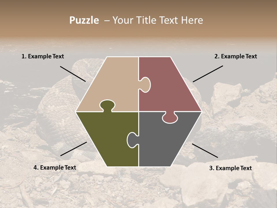 Head Serpent Viper PowerPoint Template