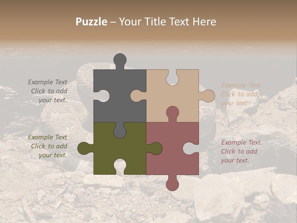 Head Serpent Viper PowerPoint Template