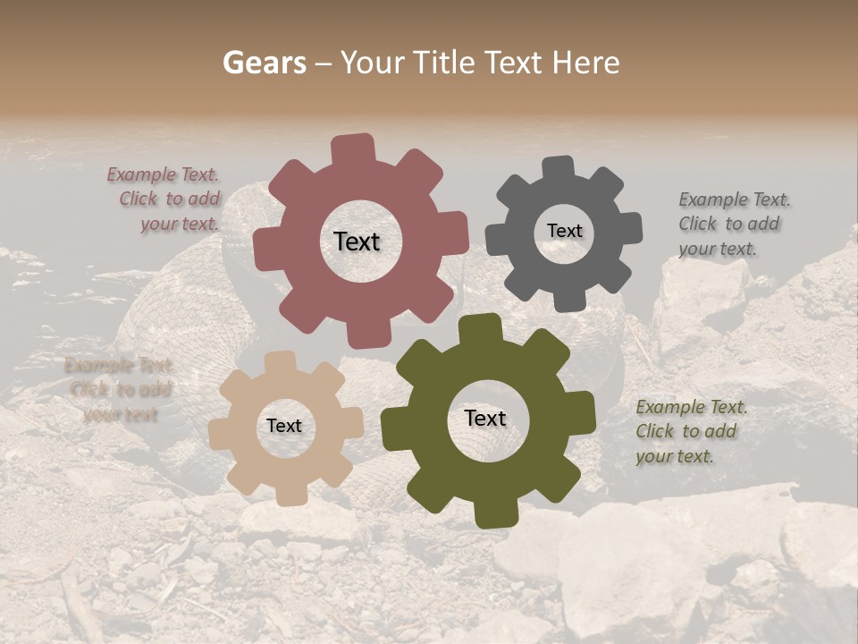 Head Serpent Viper PowerPoint Template