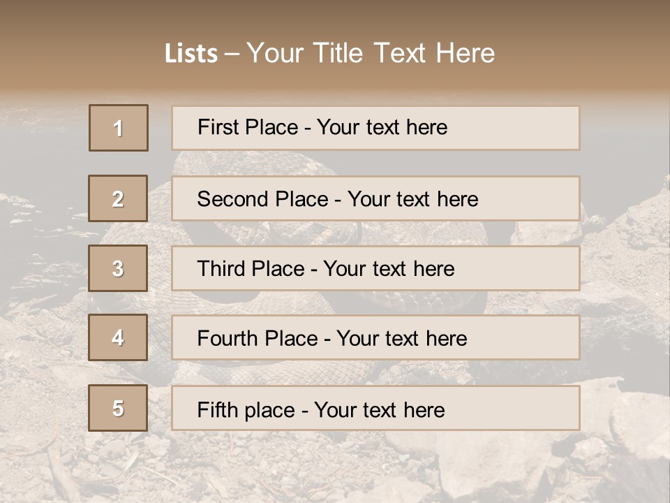 Head Serpent Viper PowerPoint Template