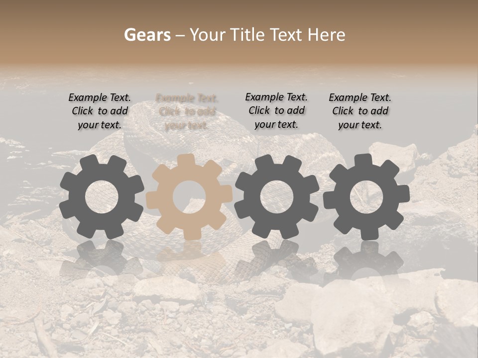 Head Serpent Viper PowerPoint Template