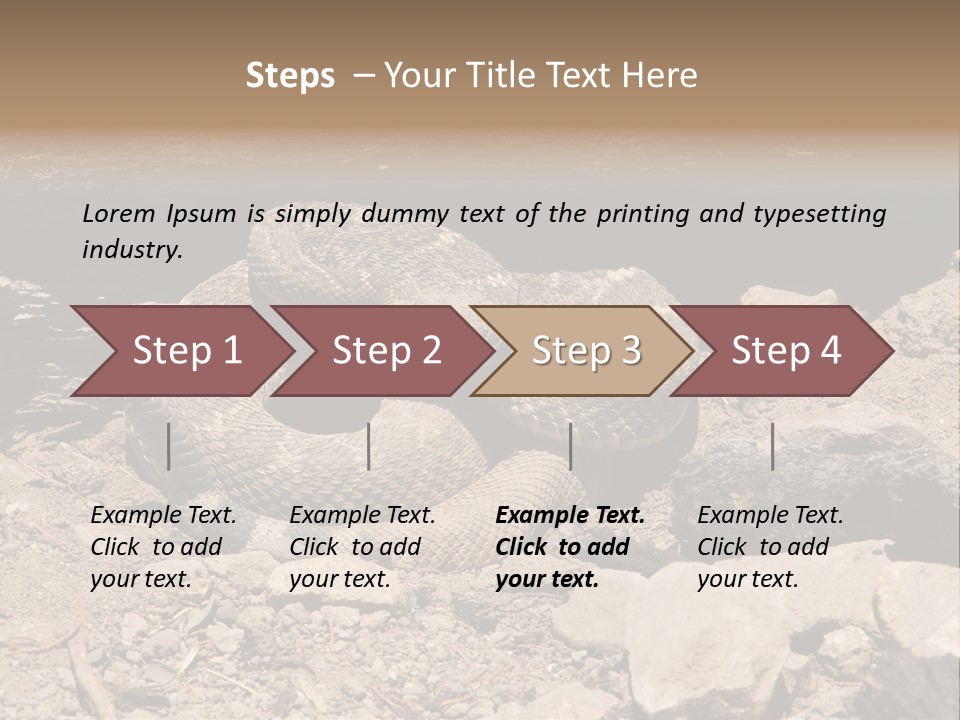 Head Serpent Viper PowerPoint Template