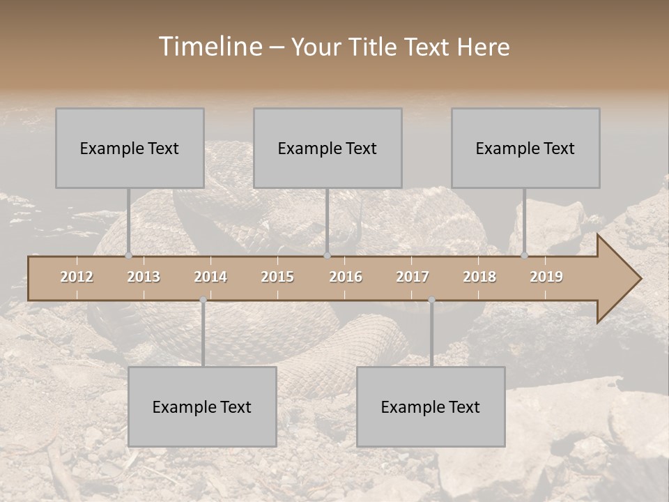 Head Serpent Viper PowerPoint Template