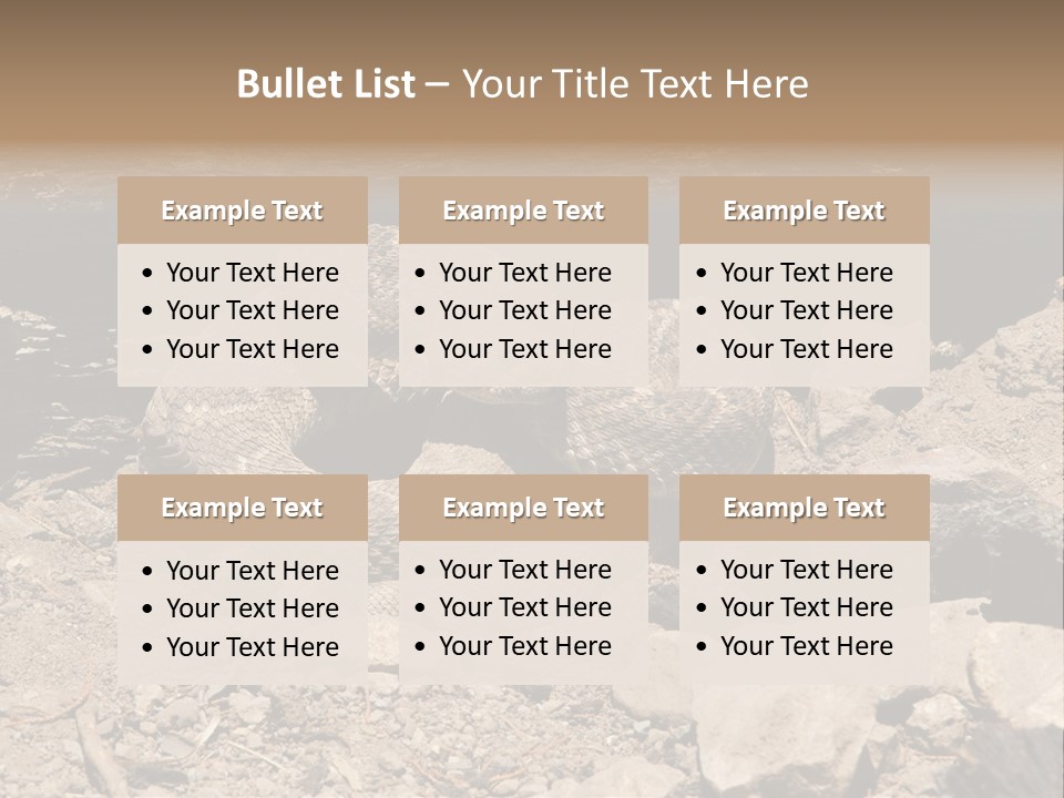 Head Serpent Viper PowerPoint Template