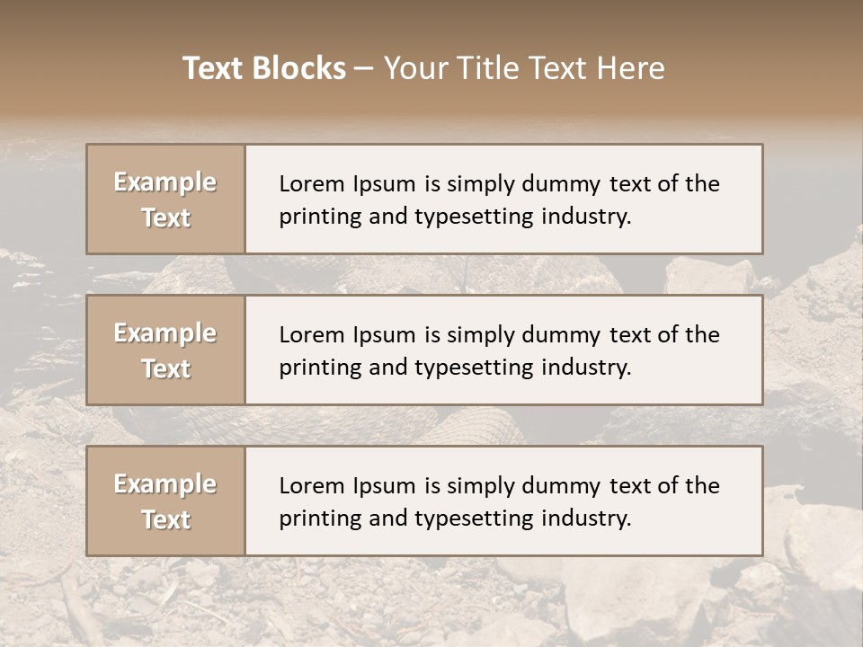 Head Serpent Viper PowerPoint Template