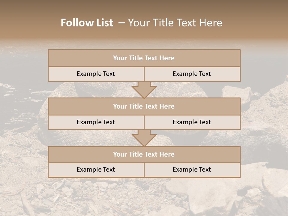 Head Serpent Viper PowerPoint Template