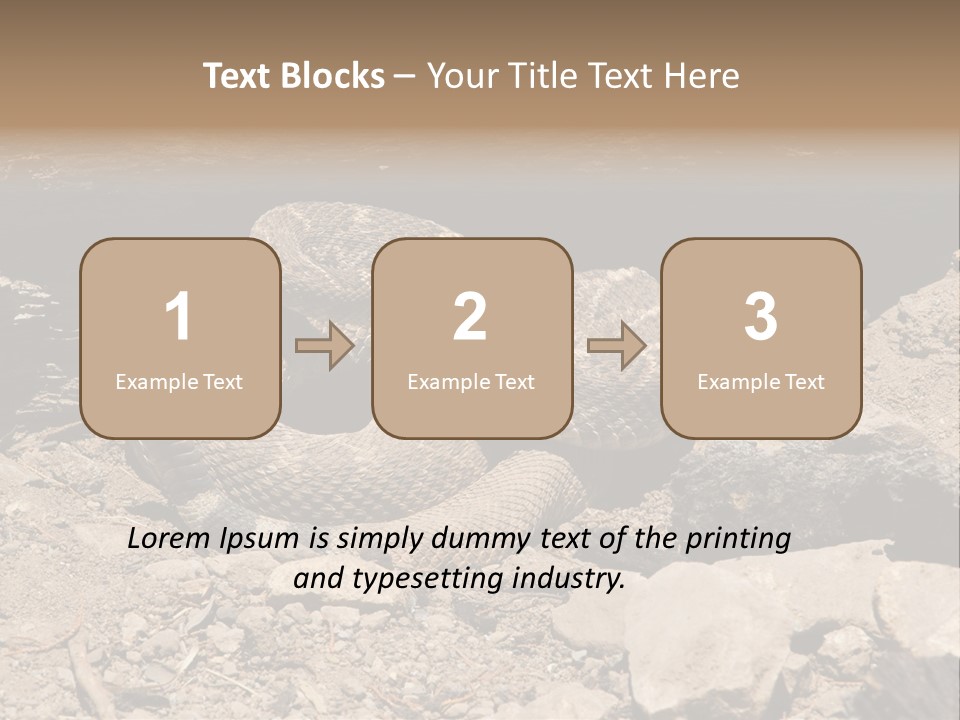 Head Serpent Viper PowerPoint Template