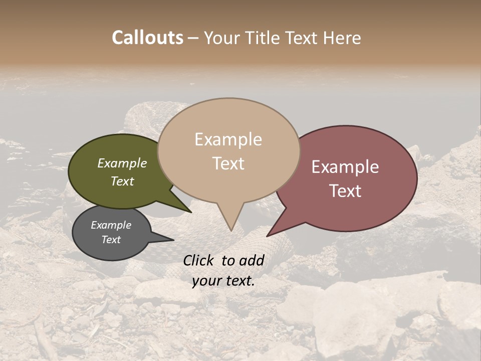 Head Serpent Viper PowerPoint Template