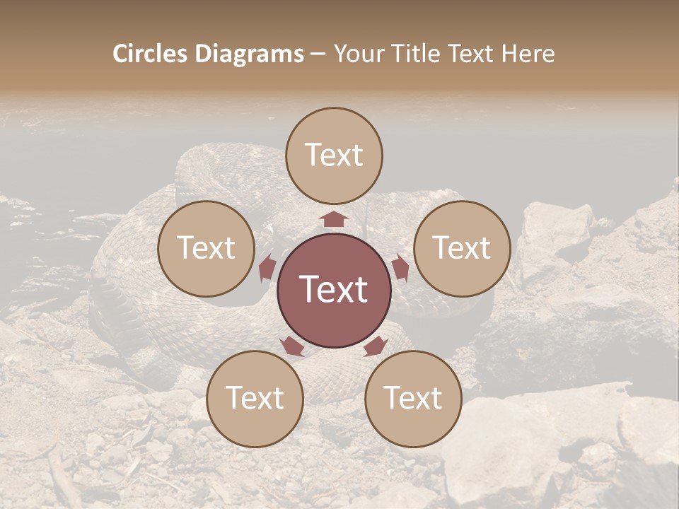 Head Serpent Viper PowerPoint Template