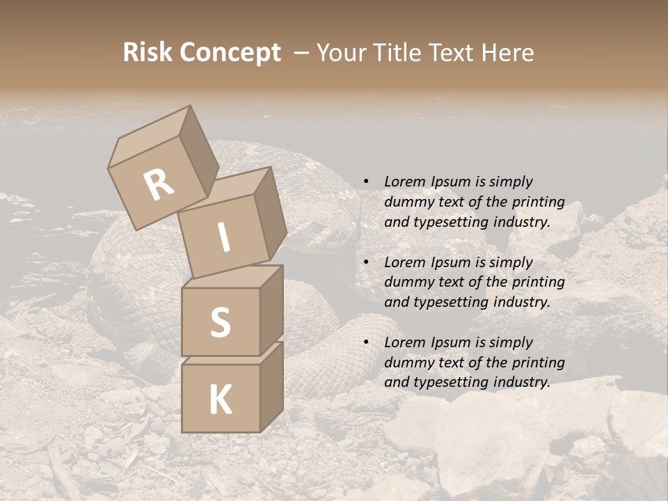 Head Serpent Viper PowerPoint Template