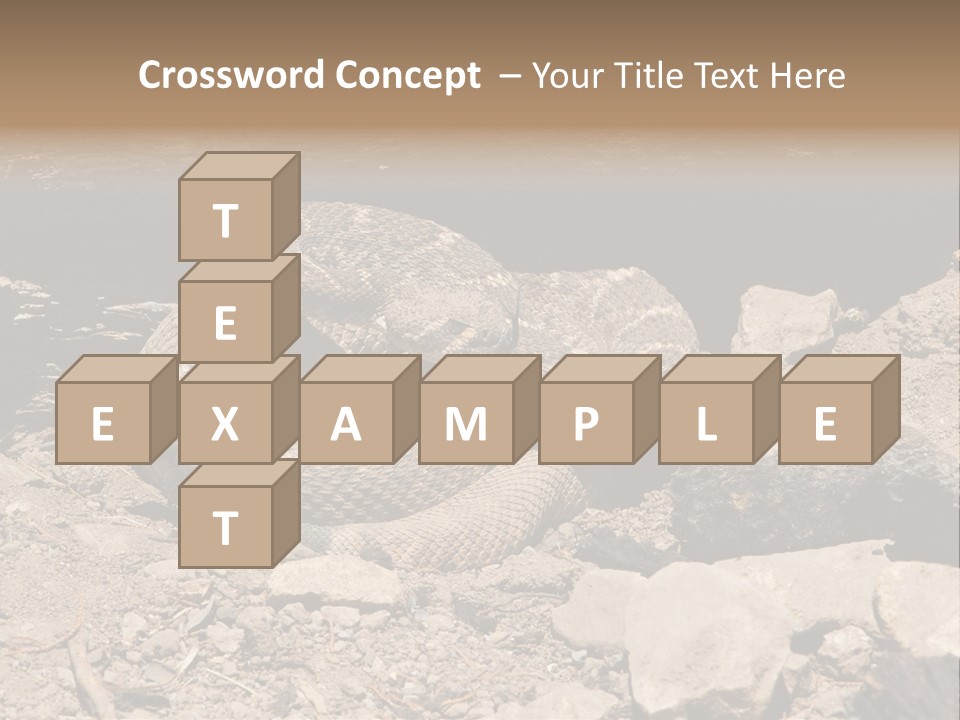 Head Serpent Viper PowerPoint Template