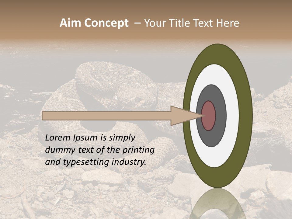 Head Serpent Viper PowerPoint Template