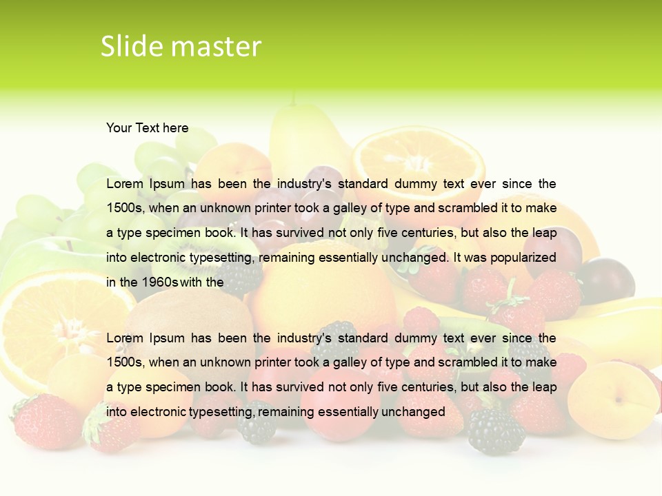 Healthy Vitamin Sweet PowerPoint Template