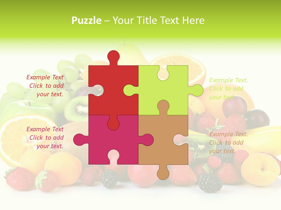 Healthy Vitamin Sweet PowerPoint Template