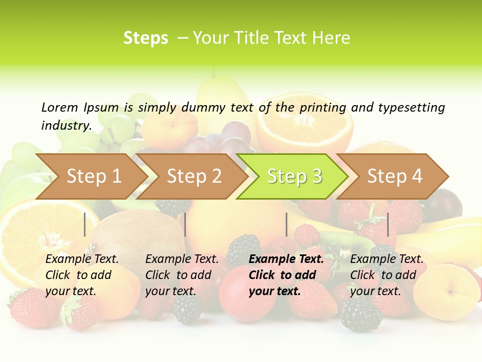 Healthy Vitamin Sweet PowerPoint Template