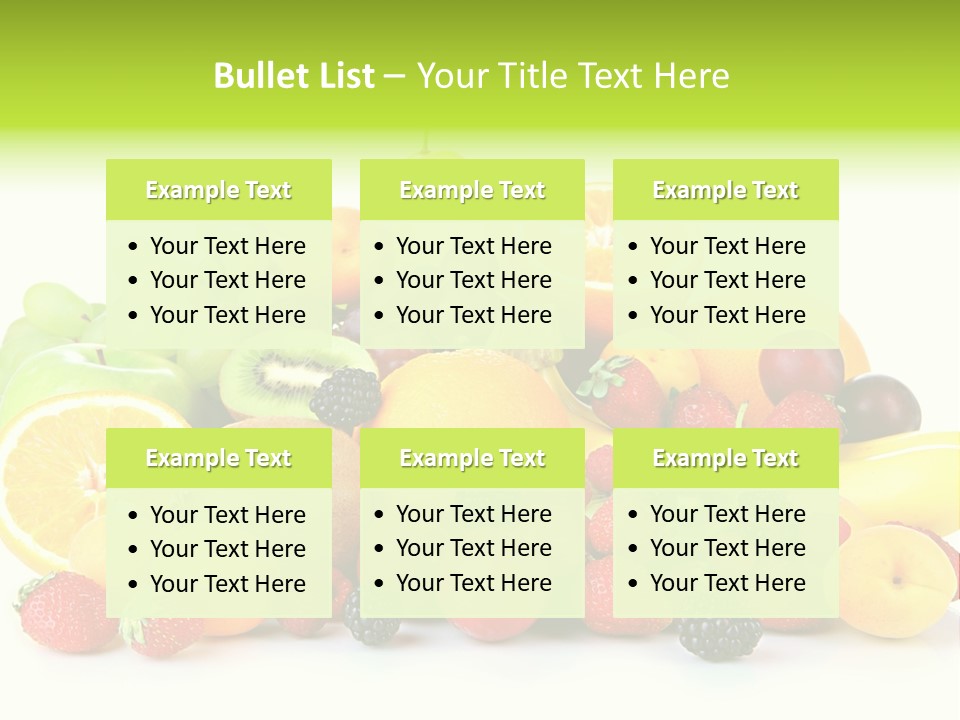 Healthy Vitamin Sweet PowerPoint Template