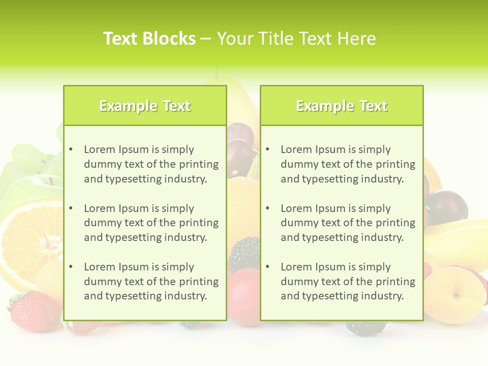 Healthy Vitamin Sweet PowerPoint Template