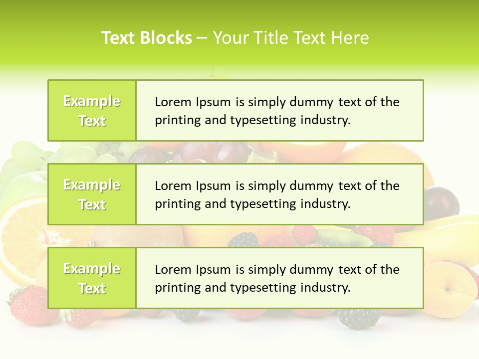 Healthy Vitamin Sweet PowerPoint Template