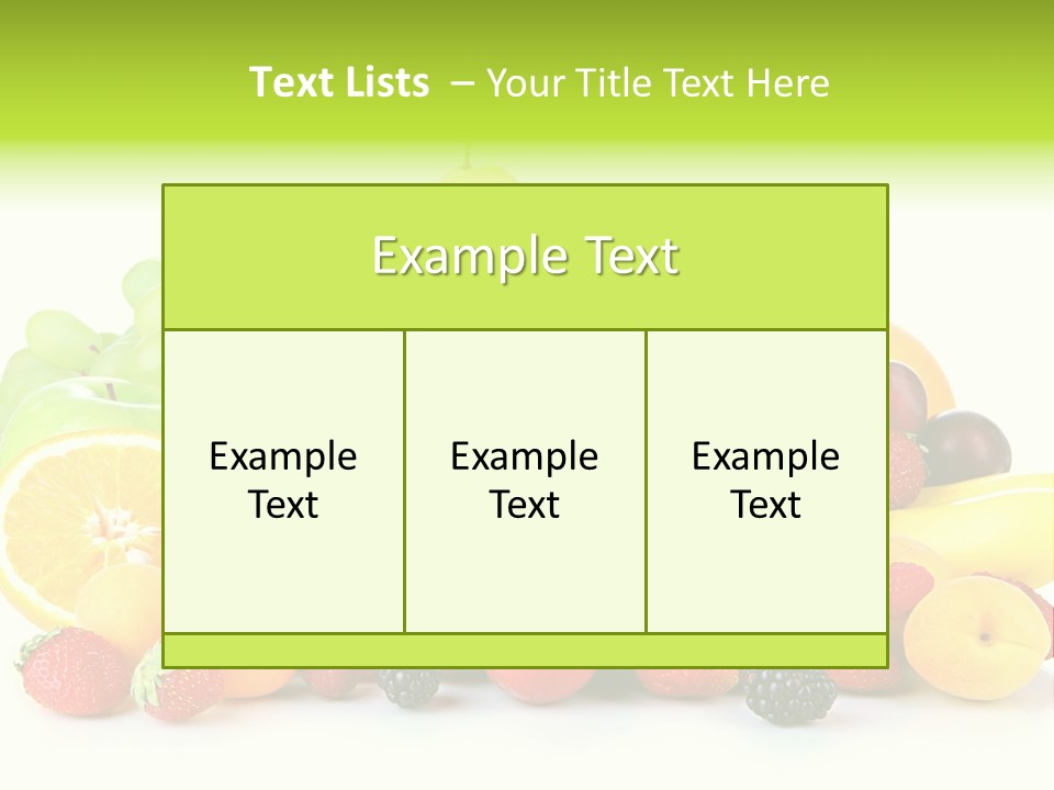 Healthy Vitamin Sweet PowerPoint Template