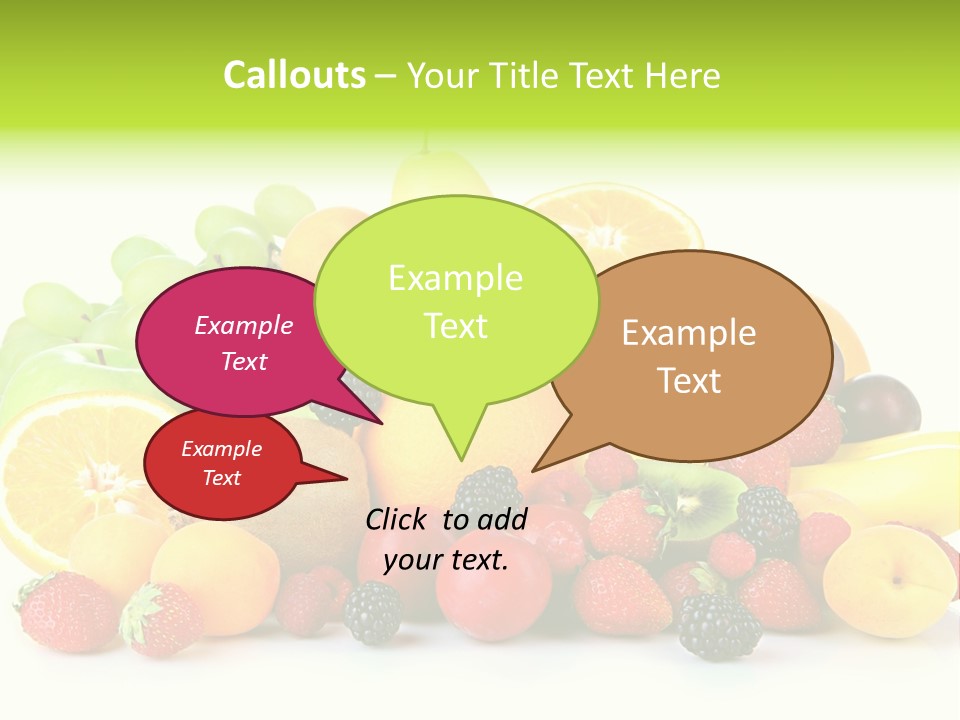 Healthy Vitamin Sweet PowerPoint Template