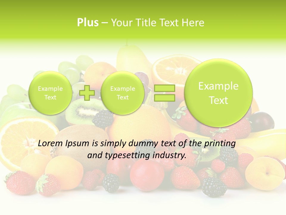 Healthy Vitamin Sweet PowerPoint Template