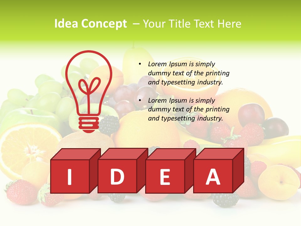 Healthy Vitamin Sweet PowerPoint Template