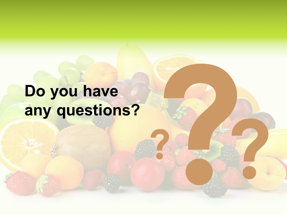 Healthy Vitamin Sweet PowerPoint Template