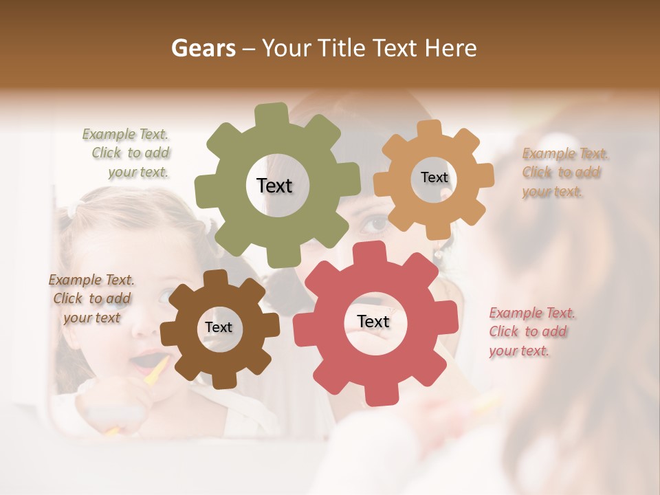 Mouth Reflexion Adorable PowerPoint Template