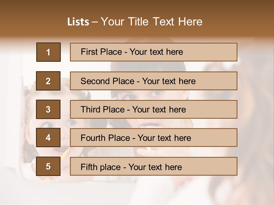 Mouth Reflexion Adorable PowerPoint Template