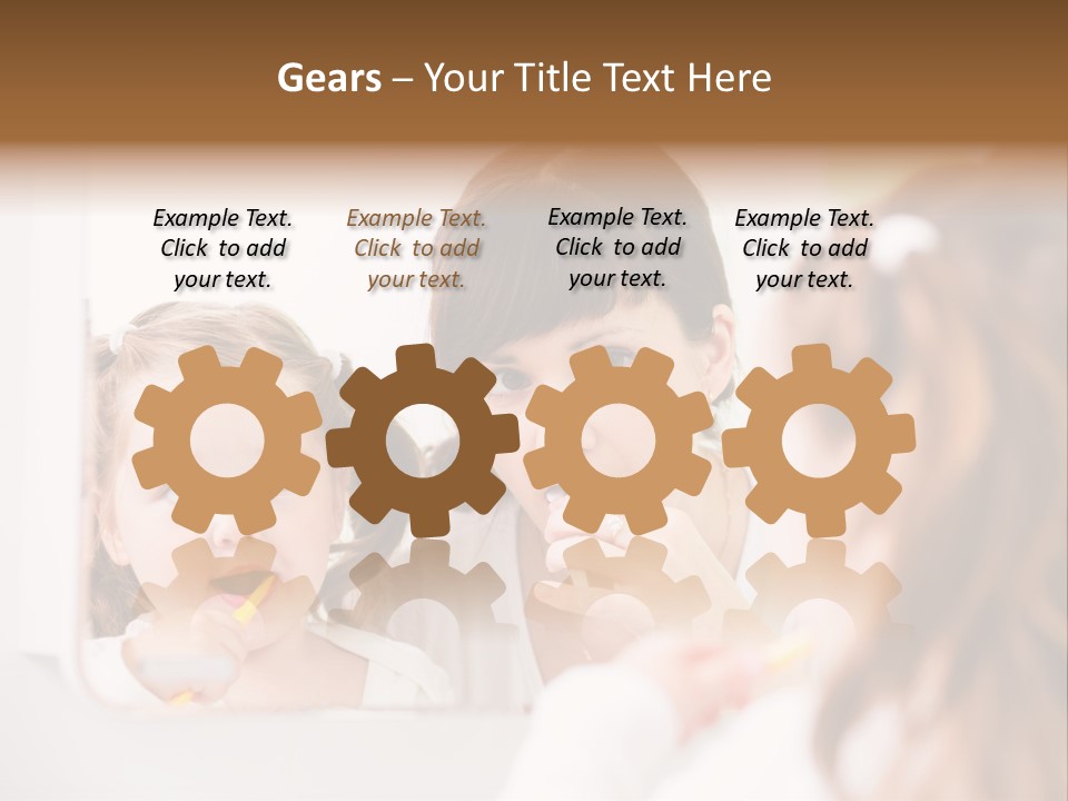 Mouth Reflexion Adorable PowerPoint Template