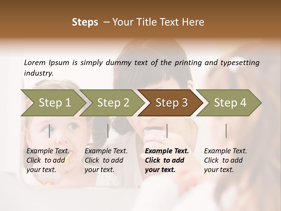 Mouth Reflexion Adorable PowerPoint Template