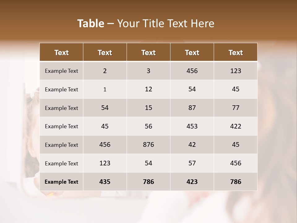 Mouth Reflexion Adorable PowerPoint Template