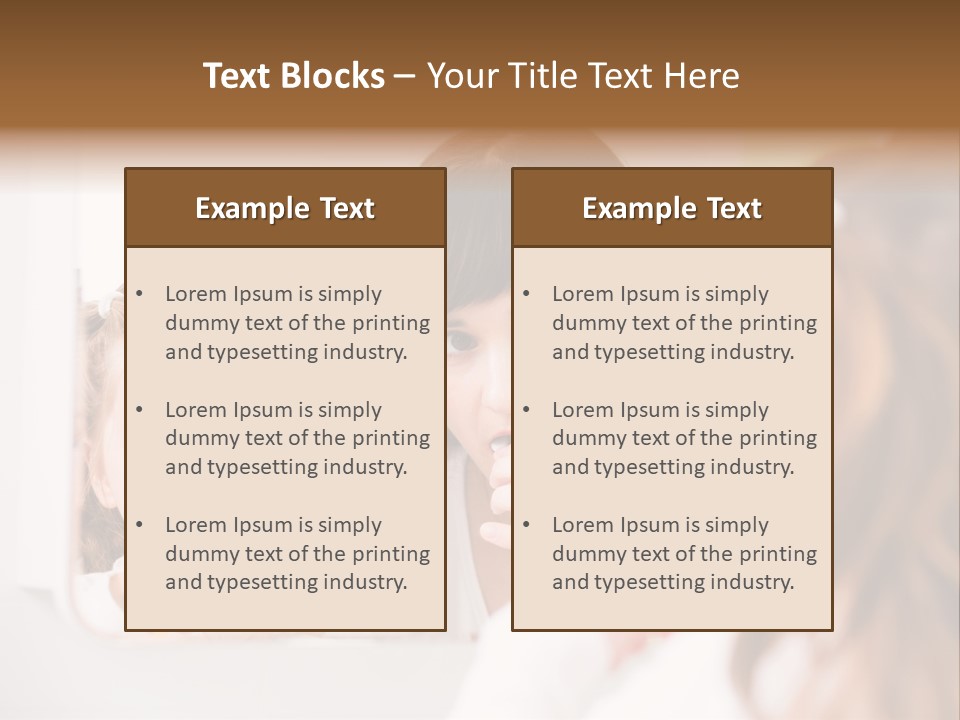 Mouth Reflexion Adorable PowerPoint Template