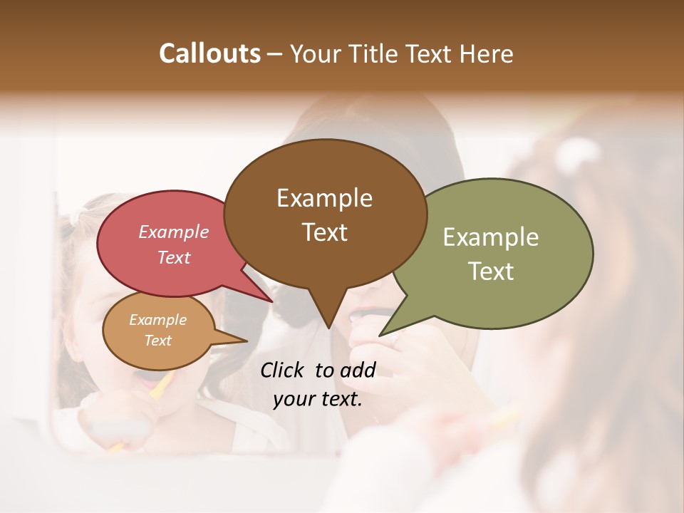 Mouth Reflexion Adorable PowerPoint Template