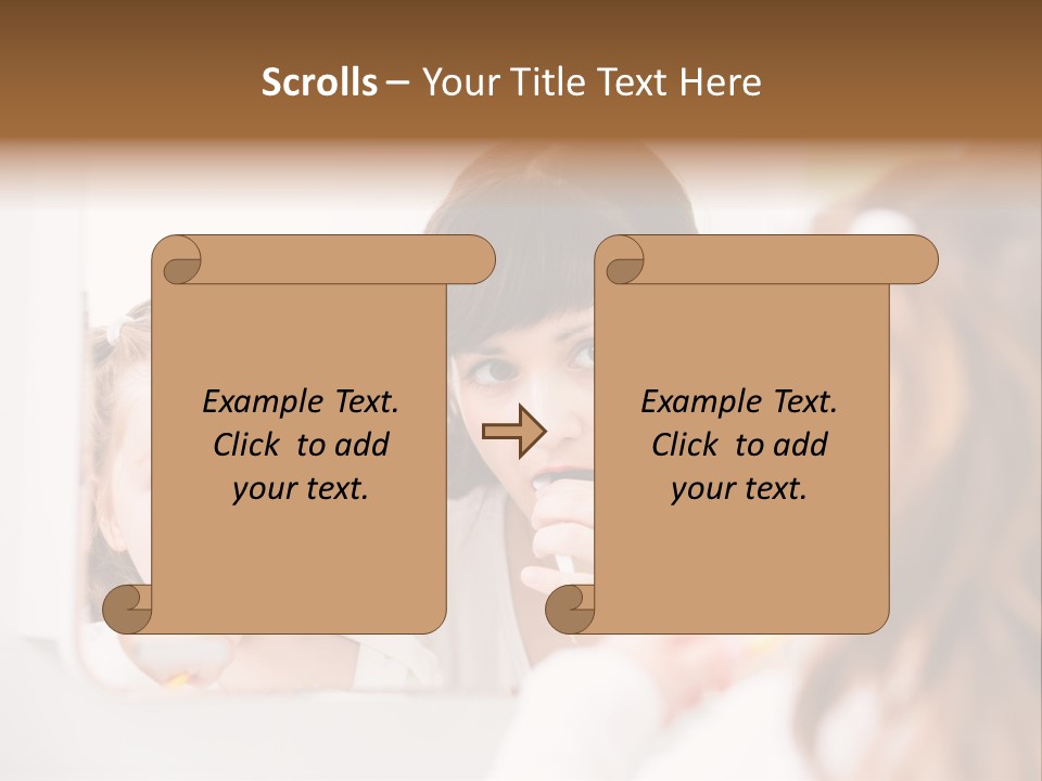 Mouth Reflexion Adorable PowerPoint Template