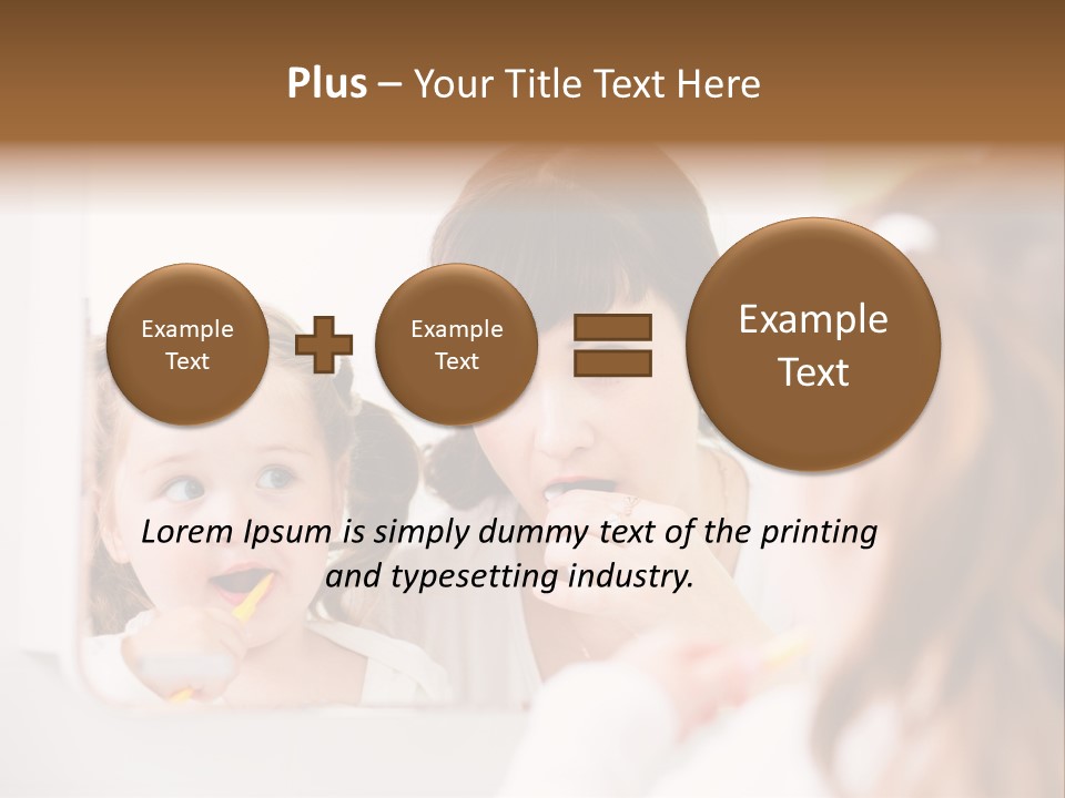 Mouth Reflexion Adorable PowerPoint Template