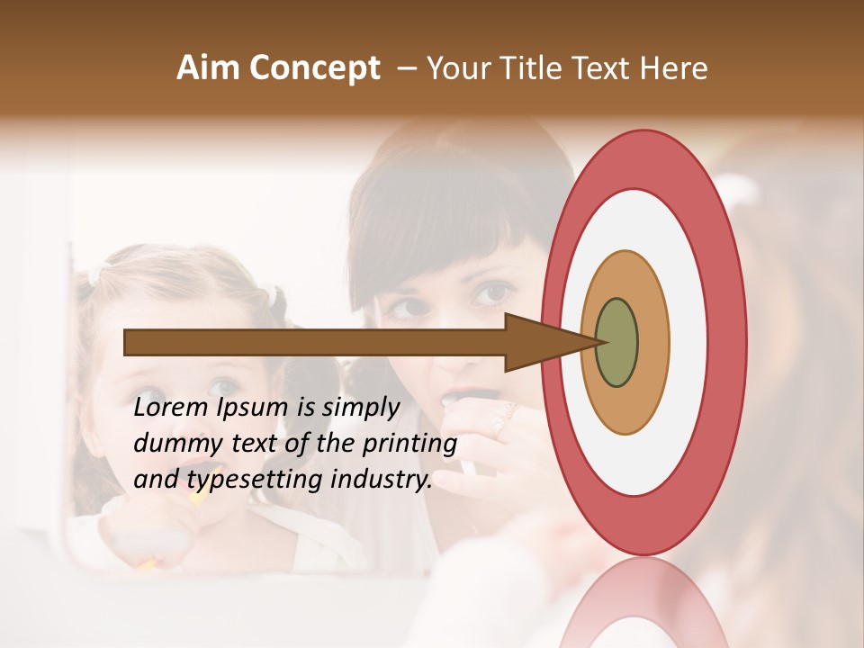 Mouth Reflexion Adorable PowerPoint Template