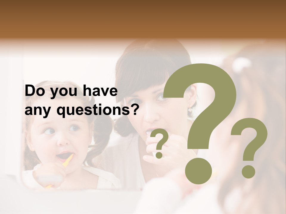 Mouth Reflexion Adorable PowerPoint Template