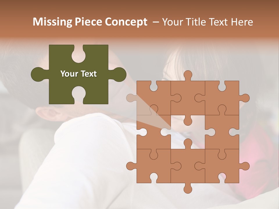 A Man Holding A Little Girl In His Arms PowerPoint Template