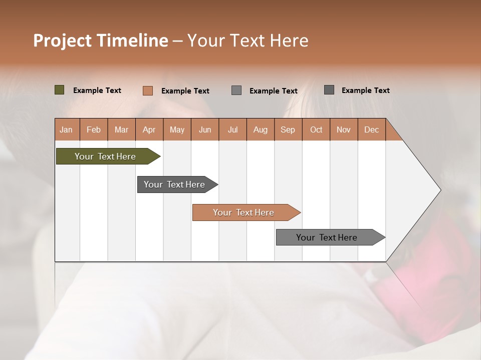 A Man Holding A Little Girl In His Arms PowerPoint Template