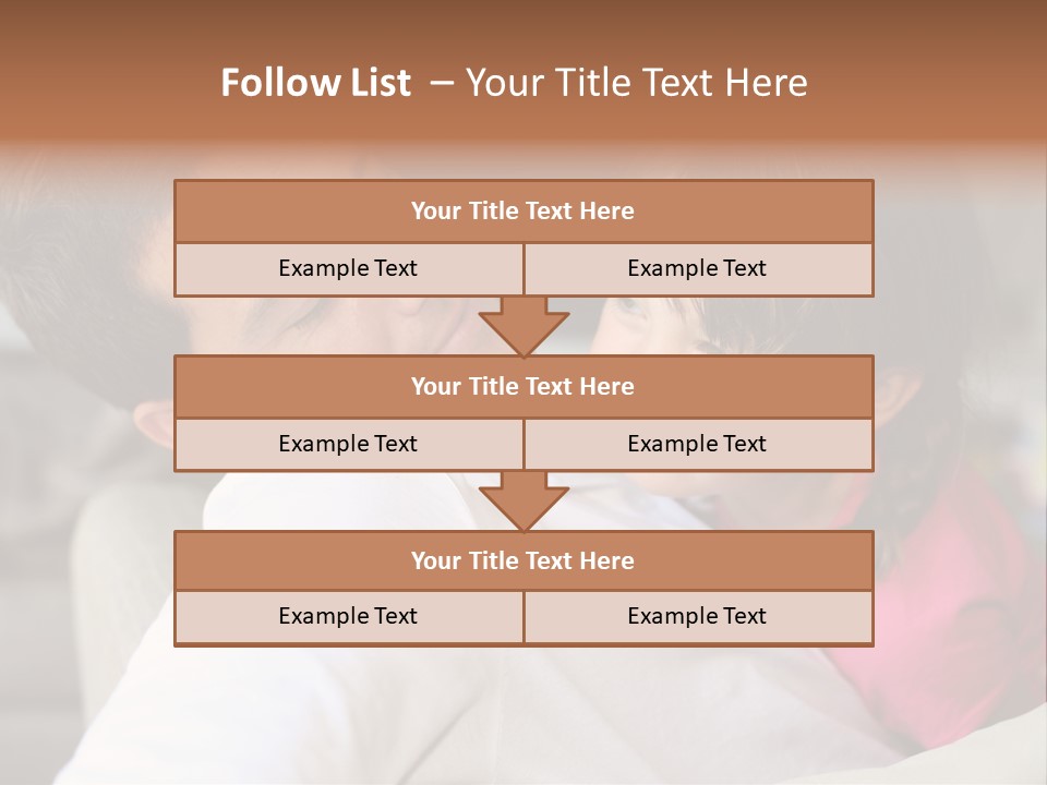 A Man Holding A Little Girl In His Arms PowerPoint Template