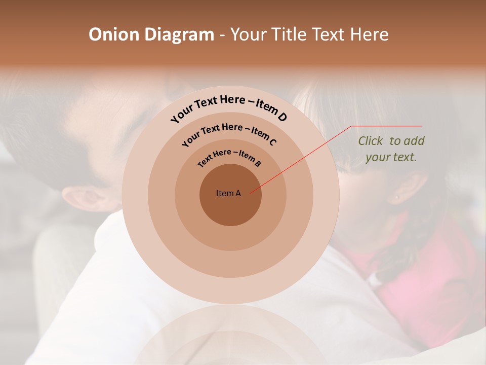 A Man Holding A Little Girl In His Arms PowerPoint Template