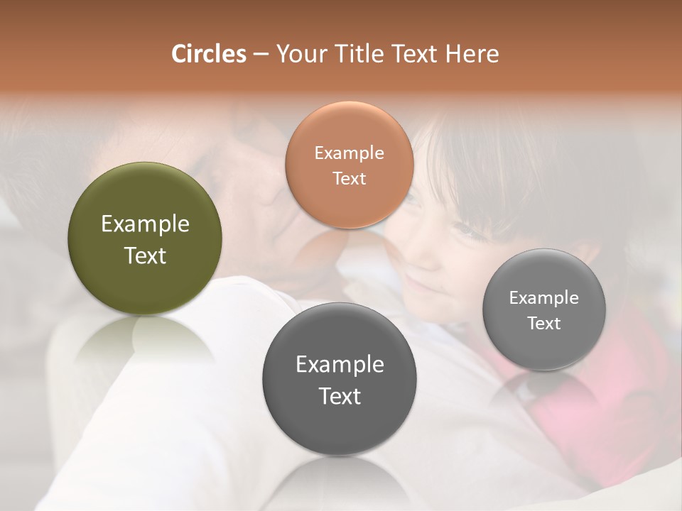 A Man Holding A Little Girl In His Arms PowerPoint Template